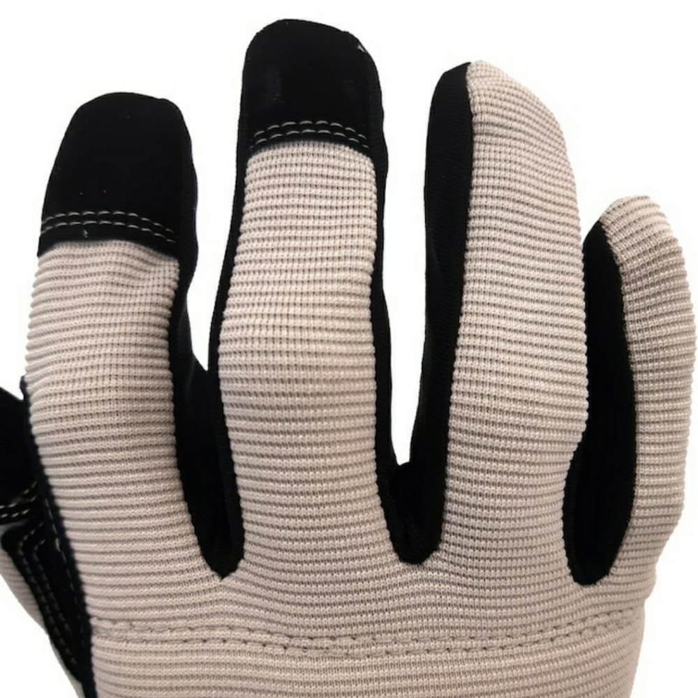 Utility Work Gloves 3 Pair Included Synthetic Leather - Picture 4 of 16
